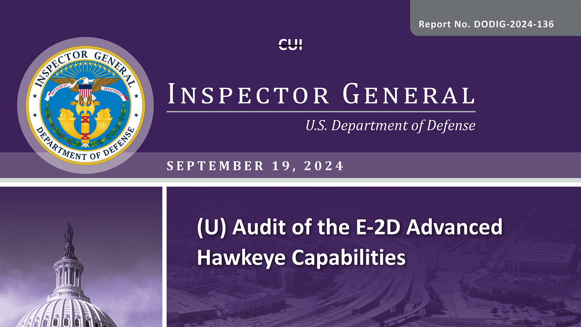 Audit of the E-2D Advanced Hawkeye Capabilities (Report No. DODIG-2024-136)