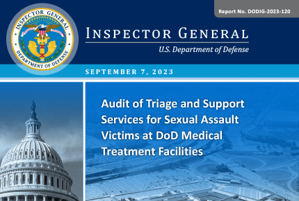 Audit of Triage and Support Services for Sexual Assault Victims at DoD Medical Treatment Facilities