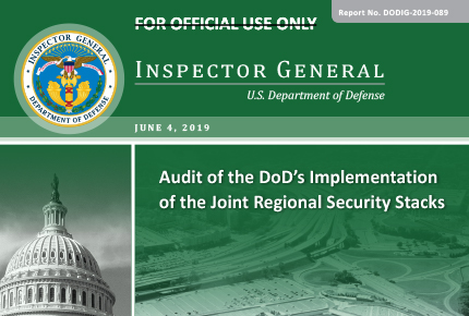Audit of the DoD’s Implementation of the Joint Regional Security Stacks