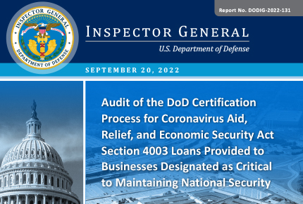Audit of the DoD Certification Process for 